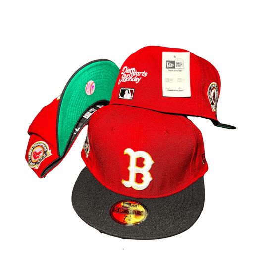 Boston Red Sox Red and Black New Era 59FIFTY Fitted Hat - Fitted Cap