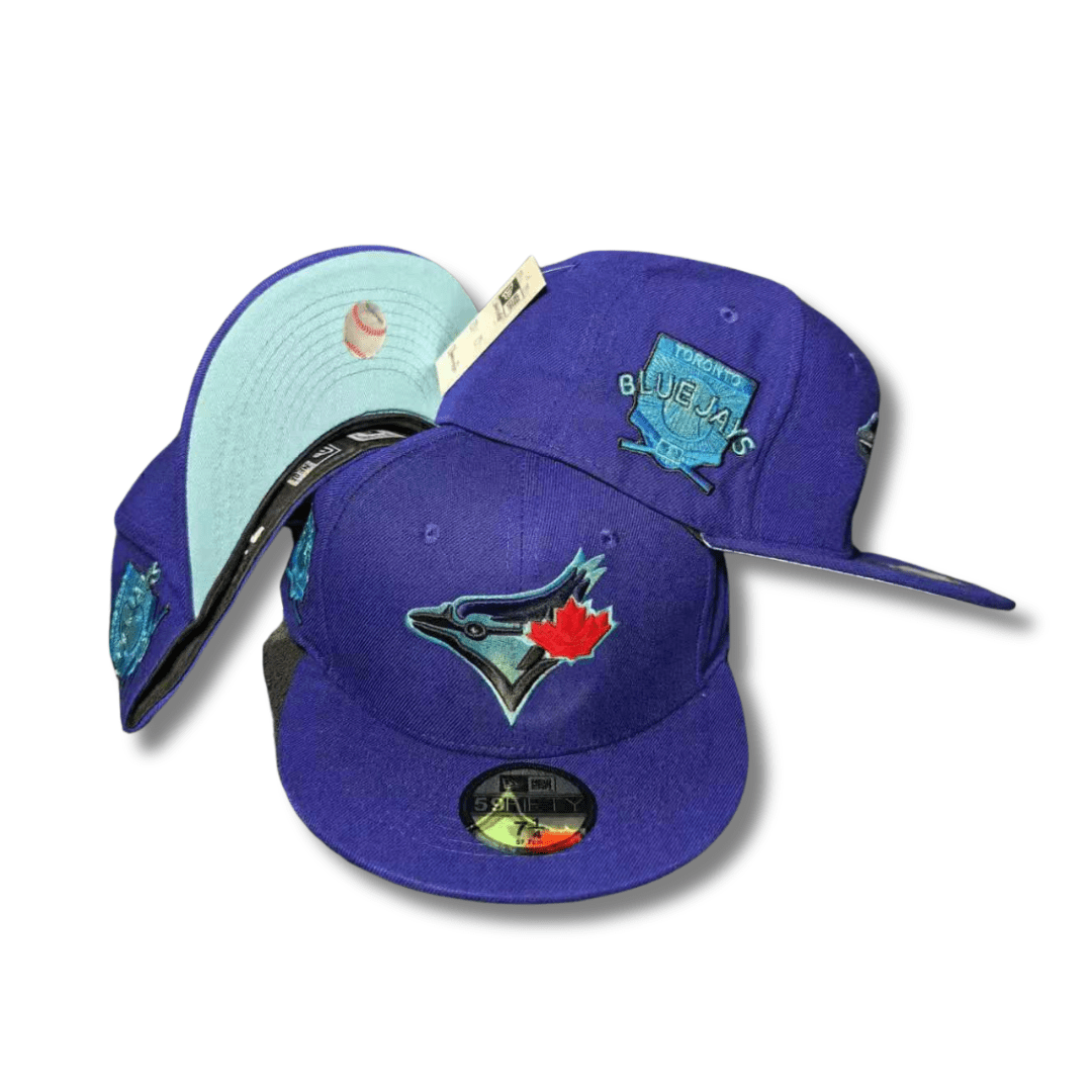 Toronto Blue Jays with Multiple Patches Royal Blue – Fitted Cap