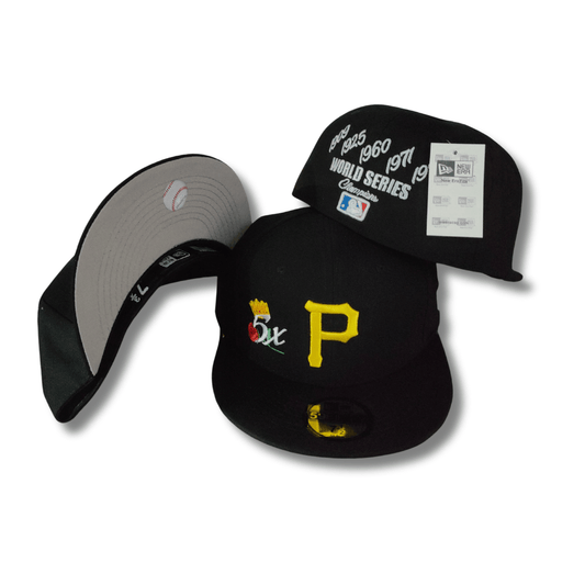 Pittsburgh Pirates 5x World Series Champions Black – Fitted Cap