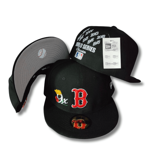 Boston Red Sox MLB NE Crown Champs 9X's Champ ~Dark Navy - Fitted Cap