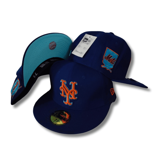 New York Mets 59FIFTY with Side Patch Embroidery Royal Blue – Fitted Cap