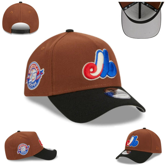 Montreal Expos Heritage Brown and Black Adjustable Snapback Cap