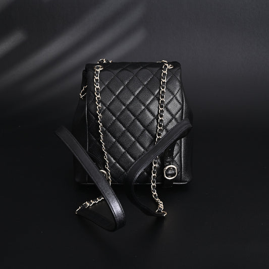 Chanel Duma Backpack – Black Quilted Lambskin with Gold-Tone Hardware (24A Collection)