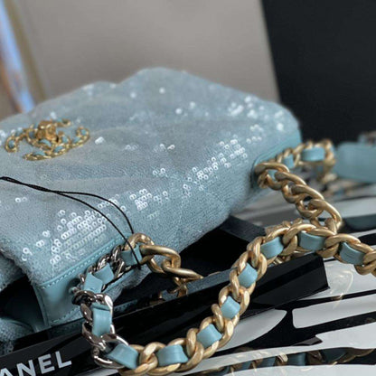 CHANEL Sequin Quilted Medium flap bag
